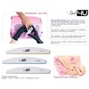 Set of 6 Nail Files Half Moon Professional Emery Boards
