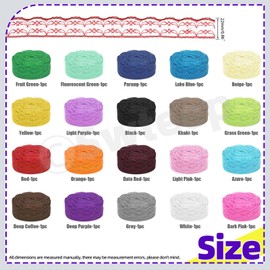 Swpeet 20 Rolls in Total 200 Yards 2.2cm×10 Yards Colorful Lace Ribbon Unilateral Floral Pattern Fabric Lace Ribbon, Lace Trim Ribbon Crafting Lace for Wedding Decorating, Sewing Gift Wrapping