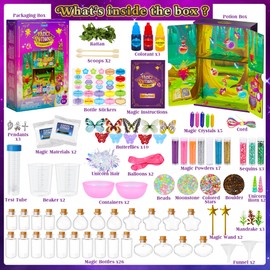 Tesok Mystery Potions Kit for Kids,DIY 26 Magic Mix Wizard Potion Bottles,Craft Kits Creative Toys Birthday Gifts for Age 6 7 8 9 10+ Year Old Girls and Boys