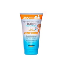 ISDIN Fotoprotector Pediatrics Gel Cream SPF 50+, Protector Solar Corporal para niños y bebes, El todoterreno de los fotoprotectores para la piel frágil del niño, 250 ml