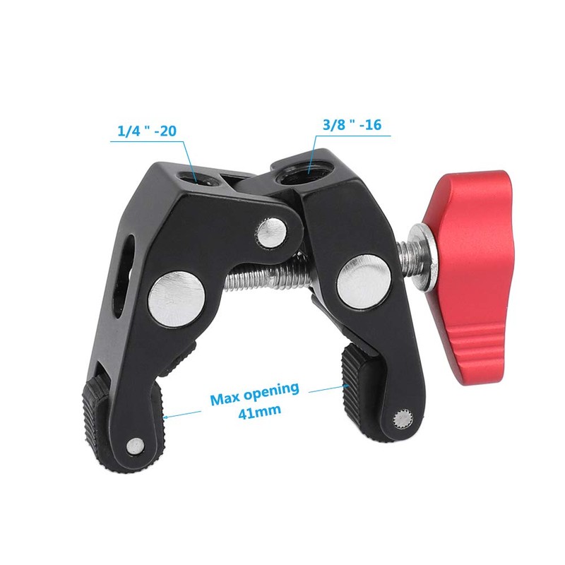 Kayulin Crab Clamp with 1/4"-20 Screw for Studio Flash Light