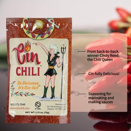 Cin Chili Mix Deliciously Cin-ful Seasoning Sauce for Cooking or Baking, Pack of 3