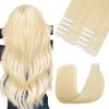 Blonde Hair Extensions #60 Tape in Hair Extensions Human Hair