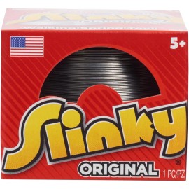 POOF-SLINKY The Original Slinky Walking Spring Toy, 2.75-inch Diameter Metal Slinky, Fidget