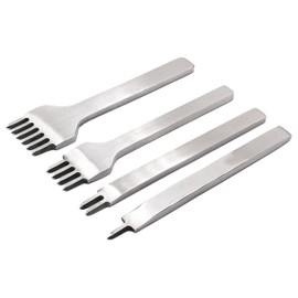 Leather Stitching Punch, 4mm 1/2/4/6 Prong DIY Diamond Lacing Stitching Chisel Set Leather Craft Kits