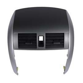 HESUNHE Center Dash A/C Outlet Air Vent Panel With Strip Trim Replacement for 2008-2013 Toyota Corolla Replace # 55663-02060 55670-02160