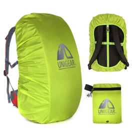 Unigear Rain Cover for Backpacks, Waterproof Rain Cover Rucksack Cover Rain Cover for Camping Hiking Backpack School Bag, green