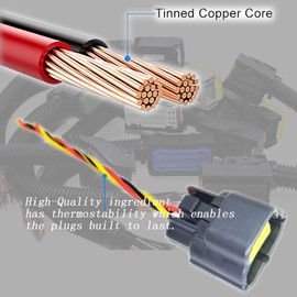 OEM New Camshaft Position Sensor Connector Pigtail for Land Rover LR2 LR4 Volvo 31272689 LR014372 174357-2 368523-1