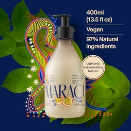 natura Ekos Maracujá Nature of Dreams Loción corporal Loción calmante 24 horas de hidratación Ácidos grasos esenciales Cuidado de la piel vegano Secretos de belleza brasileños Cuidado corporal 13,5