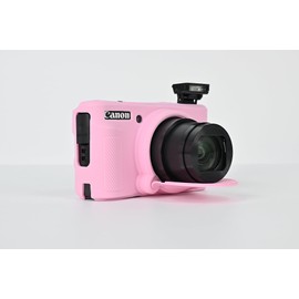 SX740 Camera Case, BMAOLLONGB Fullbody Thin Lightweight Silicone Camera Skin Body Rubber Cover Case for Canon PowerShot SX740 SX730 (Pink)