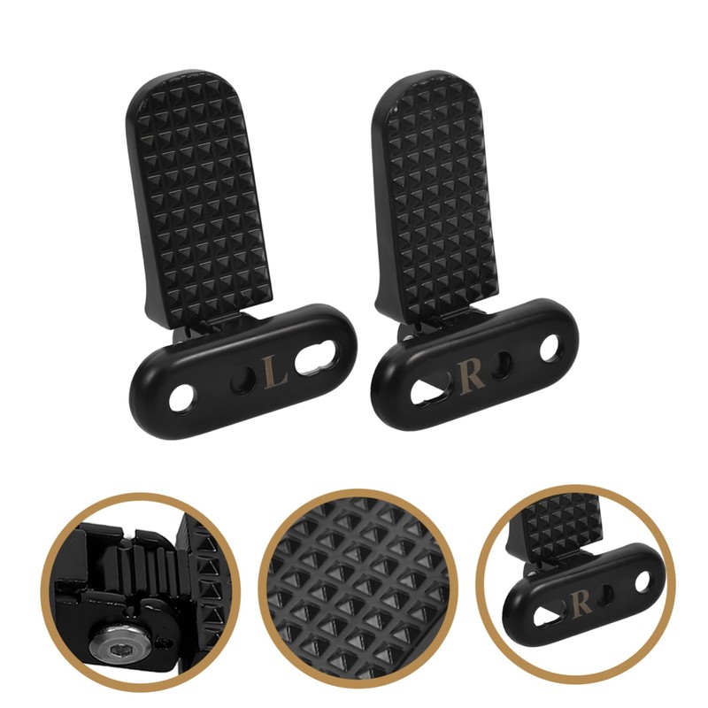 Mobestech 1pair Electric Moped Foot Pegs Rear Footrest for Electric