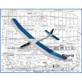 Great Planes Model Airplane Plans (RC): SPIRIT 2M (78") Sailplane/Glid