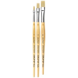 da Vinci, Junior Bristle Synthetics, Series 5029, Acrylic, for Paper, Metal, Stone, Wood & Cardboard, Hobby, School, Therapeutic Work, Made in Germany, Size 4, 8, 12