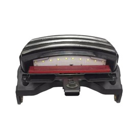 XLTOK Motorcycle Tri-Bar LED Rear Fender Brake Light Turn Signal Lamp Taillight Compatible with Harley Dyna Fat Bob Softai FXST FXSTB FXSTC FXSTS FLSTSB 2006-2011(Black and Clear)