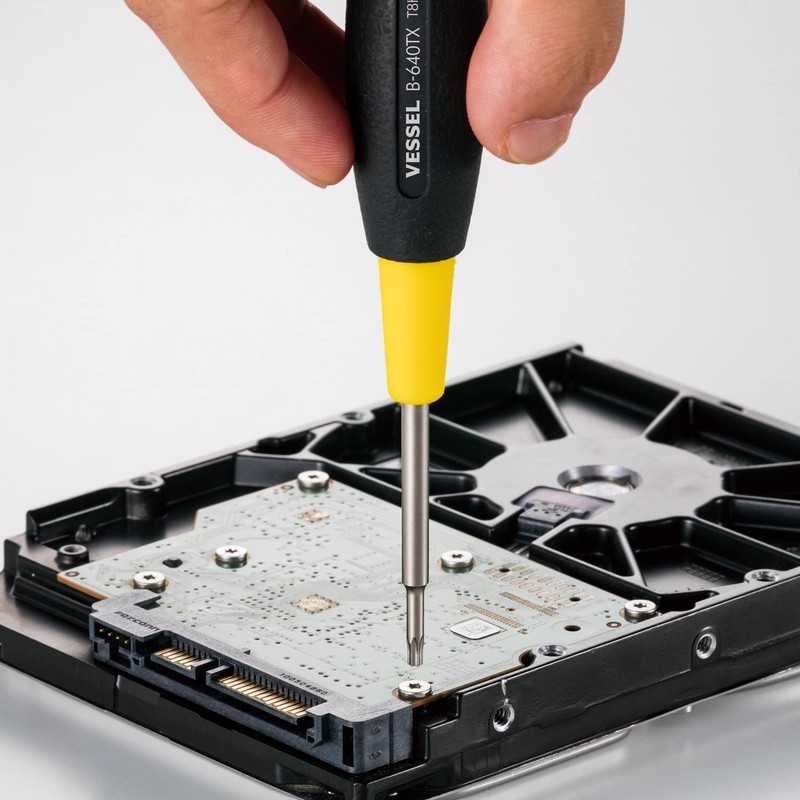 ベッセル(VESSEL) クッショングリップ トルクスドライバー いじり止め TORX T8H×40 B-640TX