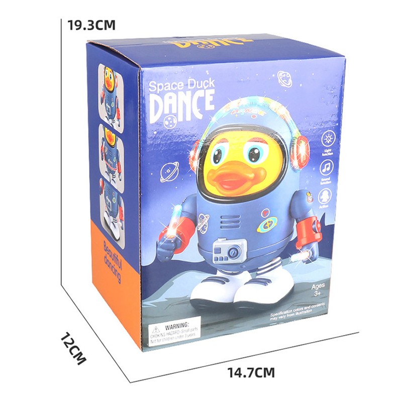 Dance Duck Toy Electric Dancing Singing with Music Light Plastic