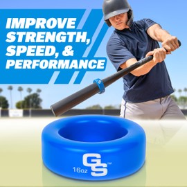 GoSports Baseball and Softball Bat Weight - 16 oz Baseball Donut - Royal