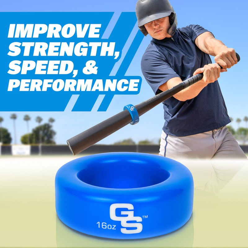 GoSports Baseball and Softball Bat Weight - 16 oz Baseball
