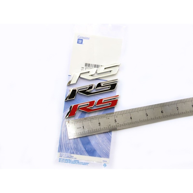 Yoaoo 1x OEM Grille Rs R S Emblem Badge 3D
