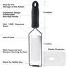 Lemon Zester, Stainless Steel Kitchen Cheese Grater, Plastic Cover Ergonomic