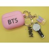 KPOPIRUDA Case Compatible with Airpods Pro with Army Bomb Keychain,