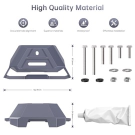 EDUP HOME Starlink Mini Mount - Star Link Mini Roof Mount Premium Heavy Duty Starlink Internet Kit Satellite Flat Standard Dishy Mounting Kit for RV, Boat, Wood, Vehicle Rails