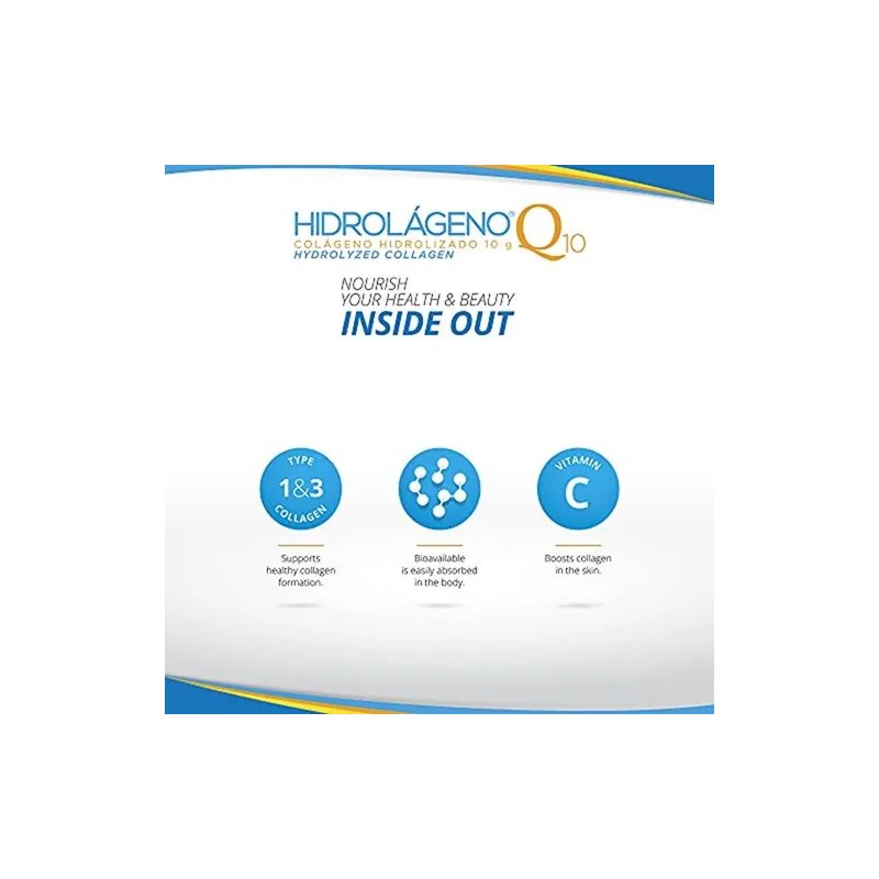 Hidrolágeno Q10 Colágeno Hidrolizado, Vitaminas Y Zinc