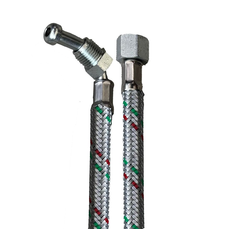 Anglo Nordic Flexible Oil Line Hose 1/4" M Elbow x