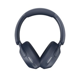 Cubitt Power Headphones with Hybrid ANC | Bluetooth 5.4 Over-Ear Headphones with 60H Playtime, 4 Mics, Auto-Pause, Transparency Mode, Low Latency, Foldable Design, USB-C Fast Charging - Deepest Blue