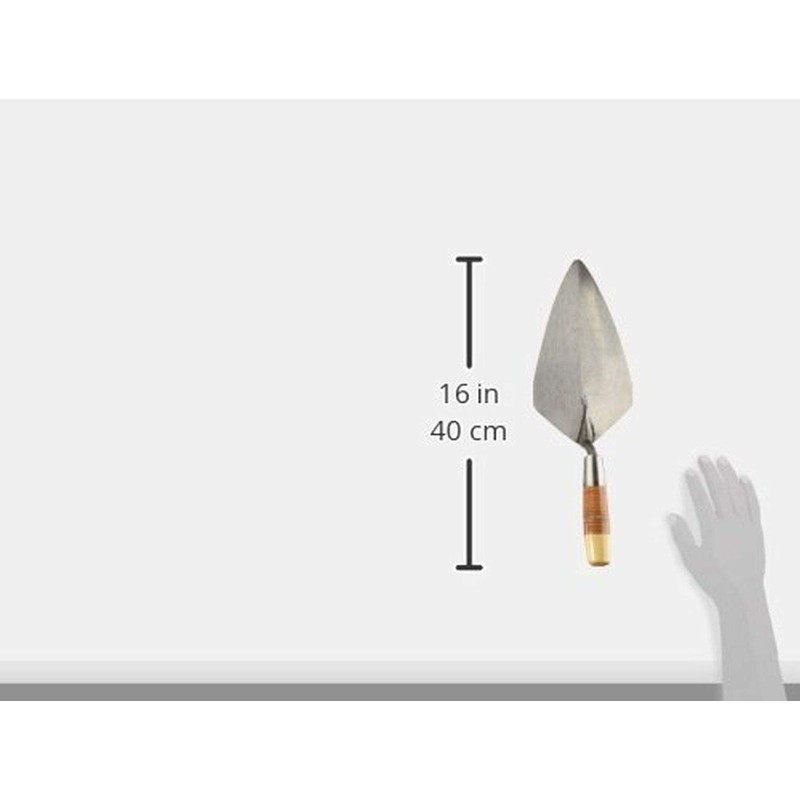 W. Rose RO312-10 10" Wide London Brick Trowel w/Leather Handle