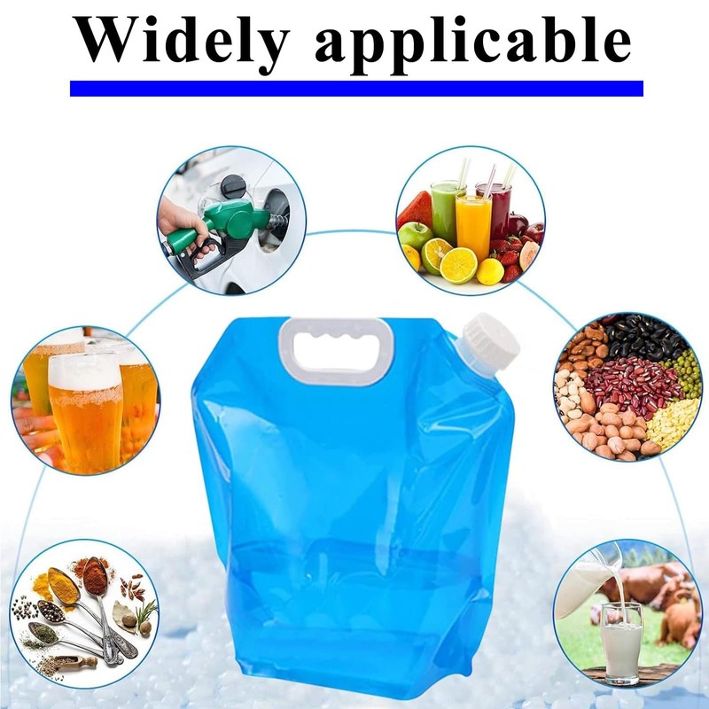 2 PCS Water Container with Tap, 5l Water Container, Camping