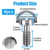 4Pcs Camera Mounting Screws,Camera Fixing Screws 1/4 Inch Camera D-Ring