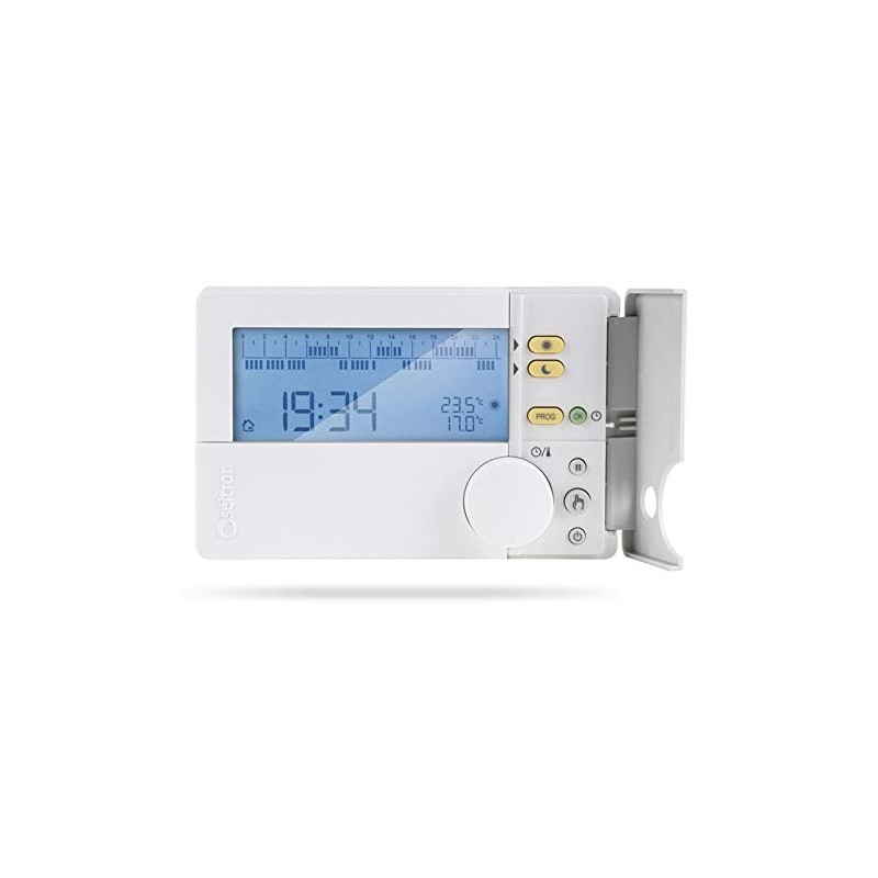 SEITRON Freetime Evo Termostato programmabile Giornaliero Digitale a Batteria, Plastica