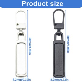 OUDQFCJ Pack of 8 Universal Zip Replacement Parts for Suitcase Coat Boots Jacket Backpacks