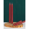 CANDWAX Taper Candles Red Pack of 4 - Straight Candles