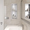 Neodrain Shower Niche Double Shelf Stainless Steel No Tile Needed