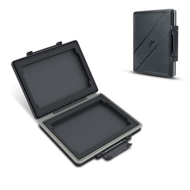 2 Slots Hard Drive Case for 2.5 inch SSD, Solid State Hard Drive Storage Protection Box, Water Resistant and Shockproof 2.5'' SSD Carrying Case