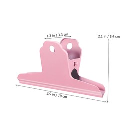 LABRIMP 3pcs Bulldog Clips Sturdy Document Organizers for Office Home Versatile Hinge Clips for Papers Photos Snack Bags Secure Grip Functional Design Cherry Blossom