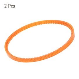 Kozelo 2Pcs MB320 Standard Sewing Machine Motor Belts - [320mm Girth x 4mm Thickness ] Polyurethane Motor Drive V-Belt for Household Electric Sewing Machine Use, Single Tooth, Orange