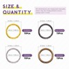 Swpeet 60 x Heavy Duty Metal O Rings 4 Colours