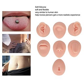 Modelo de Práctica de Perforación en Silicona para Oreja