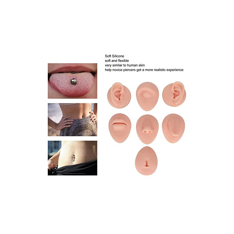 Modelo de Práctica de Perforación en Silicona para Oreja
