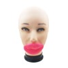 VIGUEUR Pink Funny Sausage Lip Face Mask, Party Costume Accessory,