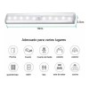 Quality Sensor Movimiento 10 Luces Led Nocturnas Usb Recargables 2pz