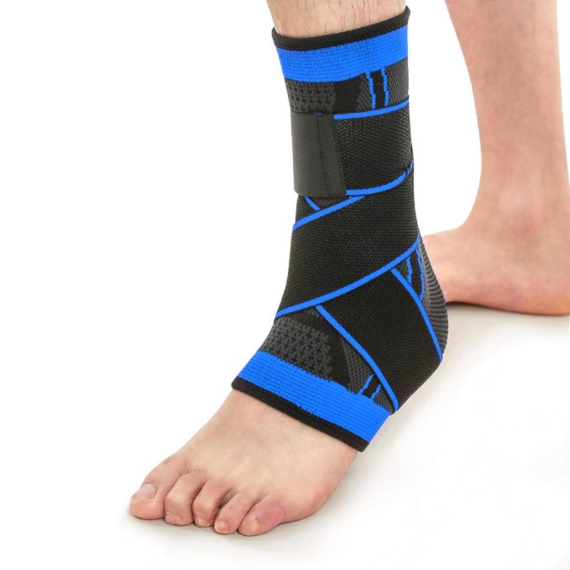 High Quality Breathable Nylon Fabric Ankle Support for Running (XL)