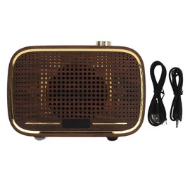 Retro Bluetooth Speaker 1500mah Clear Sound USB Port Mini Wireless Bluetooth Speaker for Kitchen Desk Bedroom