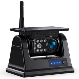 Fookoo Single Magnetic Solar Wireless Backup Camera, Built-in 9600mAh Battery & Magnetic Base, IP69 Waterproof, Portable No Drilling, Suits Model: DCM701, DCM702, DCM1002 - DCMX(T)