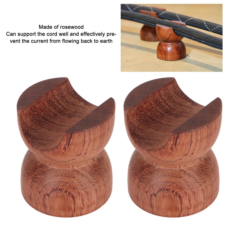 2pcs HiFi Speaker Wire Bracket Professional Wooden Shockproof Insulation HiFi