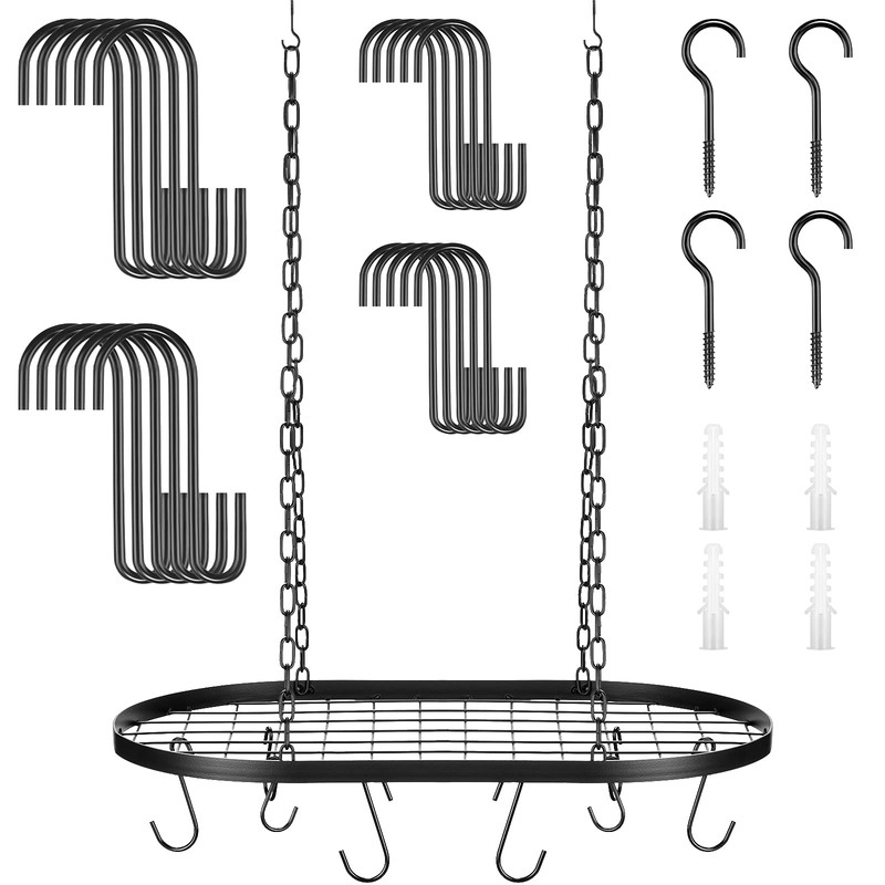 Patelai 20 Inch Pots and Pans Organizer Hanging Rack Pot