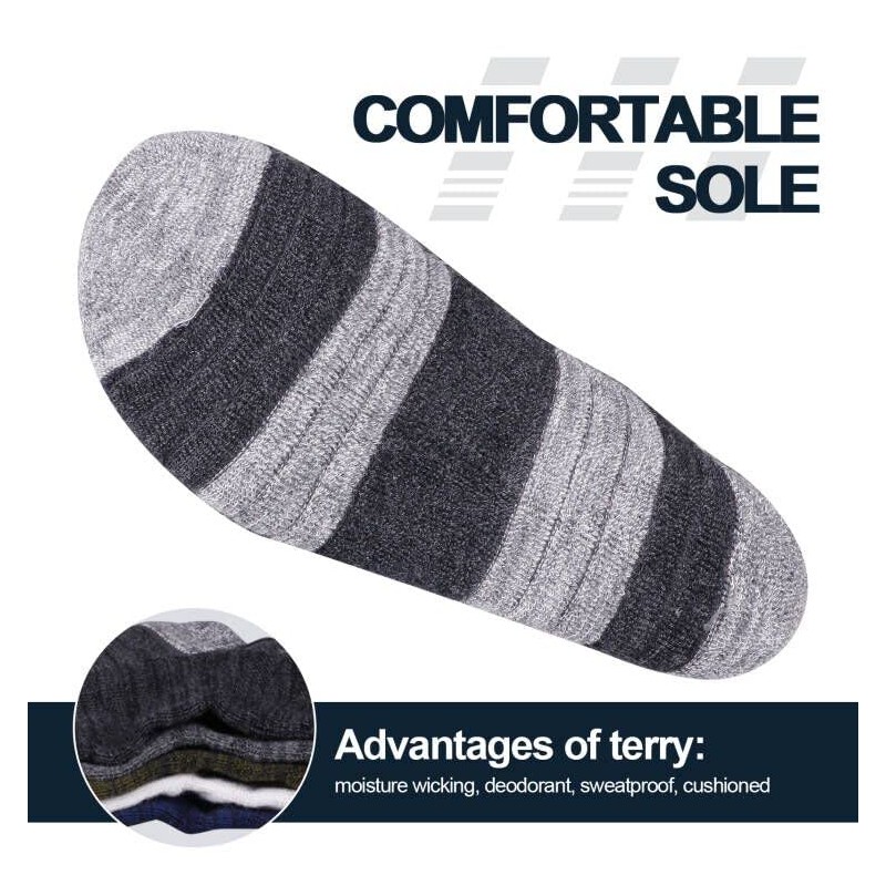 Yuedge Men's Socks, For Sports, Outdoor Wear, Trekking, Climbing, Antibacterial,